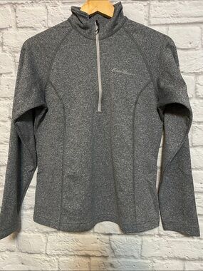 Eddie Bauer First Ascent Grey Quarter-Zip Pullover